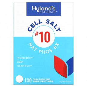 Hyland's Naturals, Cell Salt # 10, 100 быстрорастворимых отдельных таблеток в Москве - eco-herb.ru | фото