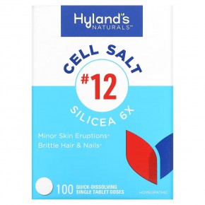 Hyland's Naturals, Cell Salt # 12, Silicea 6X, 100 быстрорастворимых таблеток в Москве - eco-herb.ru | фото