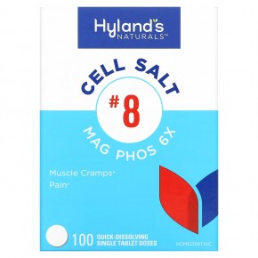 Hyland's Naturals, Cell Salt # 8, Mag Phos 6X, 100 быстрорастворимых таблеток в Москве - eco-herb.ru | фото