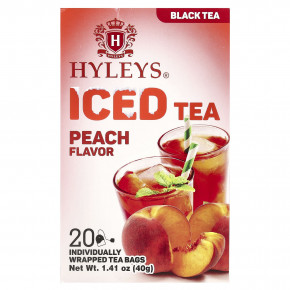 Hyleys Tea, Черный чай со льдом, спокойствие, 20 чайных пакетиков в индивидуальной упаковке, 40 г (1,41 унции) в Москве - eco-herb.ru | фото