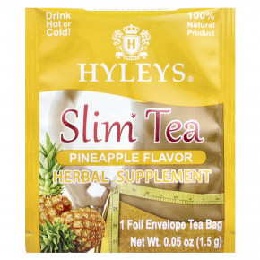 Hyleys Tea, Slim Tea, ананас, чайные пакетики в фольгированных пакетиках, 50 г (2,64 унции) в Москве - eco-herb.ru | фото