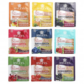 Hyleys Tea, Slim Tea, набор из 9 вкусов, чайные пакетики в 100 фольгированных пакетиках, 150 г (5,29 унции) в Москве - eco-herb.ru | фото