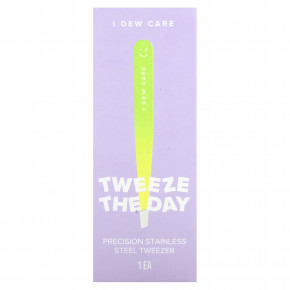 I Dew Care, Tweeze The Day, прецизионный пинцет из нержавеющей стали, 1 пинцет в Москве - eco-herb.ru | изображение I Dew Care, Tweeze The Day, прецизионный пинцет из нержавеющей стали, 1 пинцет в Москве - eco-herb.ru | фото