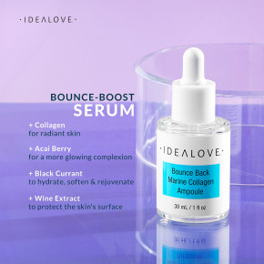 Idealove, Bounce Back, Marine Collagen Ampoule, сыворотка с морским коллагеном, 30 мл (1 жидк. унция) в Москве - eco-herb.ru | фото