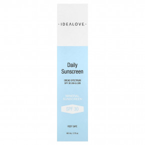 Idealove, ежедневное минеральное солнцезащитное средство с SPF 30, 60 мл (2 жидк. унции) в Москве - eco-herb.ru | фото