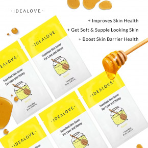 Idealove, Superfood Skin Savior, маска с суперфудами, мед, 5 шт. по 20 мл (0,68 жидк. унции) в Москве - eco-herb.ru | фото