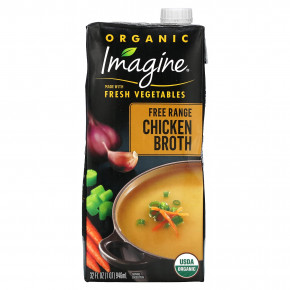 Imagine Soups, органический куриный бульон, 946 мл (32 жидк. унции) - описание