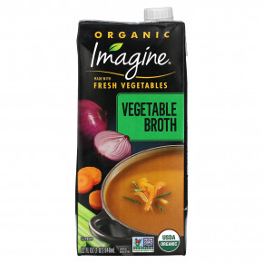 Imagine Soups, органический овощной бульон, 946 мл (32 жидк. унции) - описание