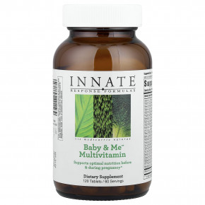 Innate Response Formulas, мультивитамины для Baby & Me™, 120 таблеток - описание | фото