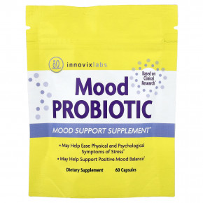 InnovixLabs, Mood Probiotic, пробиотик для хорошего настроения, 60 капсул в Москве - eco-herb.ru | фото
