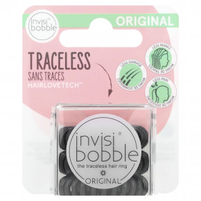 Invisibobble, кольцо для волос, оригинальный вкус, черный, 3 шт. (Товар снят с продажи) в Москве - eco-herb.ru | изображение Invisibobble, кольцо для волос, оригинальный вкус, черный, 3 шт. (Товар снят с продажи) в Москве - eco-herb.ru | фото