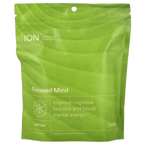 ION Intelligence of Nature, Focused Mind, матча, 20 пакетиков по 3,8 г (0,13 унции) в Москве - eco-herb.ru | изображение ION Intelligence of Nature, Focused Mind, матча, 20 пакетиков по 3,8 г (0,13 унции) в Москве - eco-herb.ru | фото