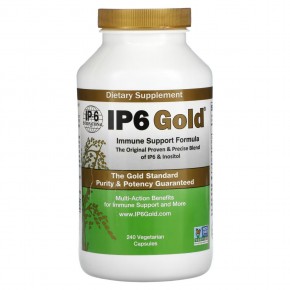 IP-6 International, IP6 Gold, формула для поддержки иммунитета, 240 вегетарианских капсул в Москве - eco-herb.ru | фото