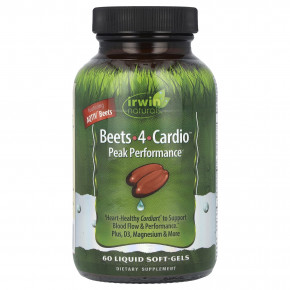 Irwin Naturals, Beets-4-Cardio™, 60 желатиновых капсул - описание | фото