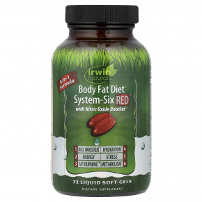 Irwin Naturals, Body Fat Diet, System-Six Red™, 72 желатиновых капсулы в Москве - eco-herb.ru | изображение Irwin Naturals, Body Fat Diet, System-Six Red™, 72 желатиновых капсулы в Москве - eco-herb.ru | фото