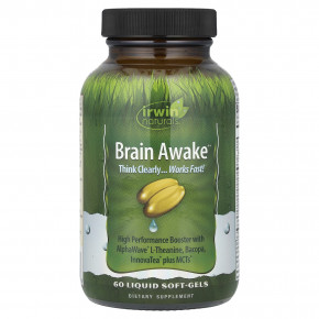 Irwin Naturals, Brain Awake®, 60 мягких таблеток в Москве - eco-herb.ru | фото