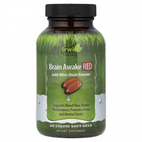 Irwin Naturals, Brain Awake Red®, 60 желатиновых капсул - описание | фото