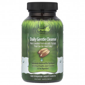 Irwin Naturals, Daily Gentle Cleanse®, 60 капсул с жидкостью - описание | фото