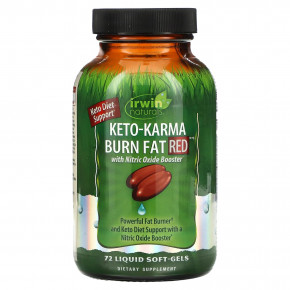 Irwin Naturals, Keto-Karma Burn Fat Red, 72 желатиновые капсулы в Москве - eco-herb.ru | фото