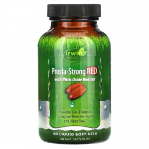 Irwin Naturals, Prosta-Strong RED ™, 80 желатиновых капсул - описание | фото