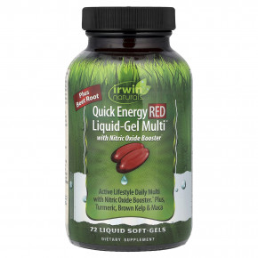 Irwin Naturals, Quick Energy Red Liquid-Gel Multi™, 72 желатиновых капсулы в Москве - eco-herb.ru | изображение Irwin Naturals, Quick Energy Red Liquid-Gel Multi™, 72 желатиновых капсулы в Москве - eco-herb.ru | фото