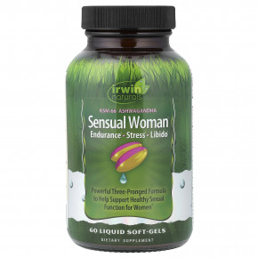Irwin Naturals, Sensual Women™, выносливость, стресс и либидо, 60 желатиновых капсул - описание | фото