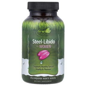 Irwin Naturals, Steel-Libido® для женщин, 75 желатиновых капсул - описание