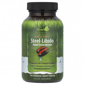 Irwin Naturals, Steel-Libido® Peak Testosterone®, 75 жидких капсул - описание | фото