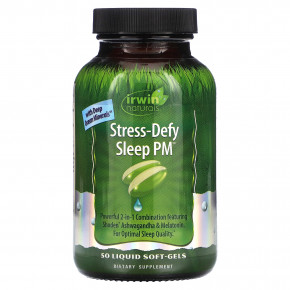 Irwin Naturals, Stress-Defy Sleep PM, 50 мягких таблеток в Москве - eco-herb.ru | фото