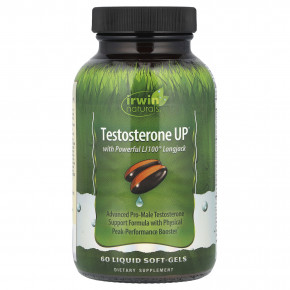 Irwin Naturals, Testosterone UP®, 60 желатиновых капсул - описание | фото