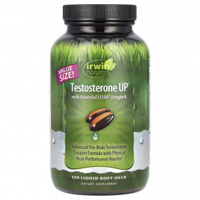 Irwin Naturals, Testosterone UP® с Powerful LJ100® Longjack, 120 желатиновых капсул в Москве - eco-herb.ru | фото