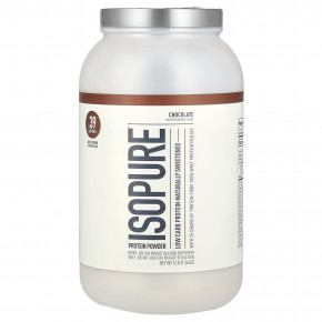 Isopure, Изолят сывороточного белка со вкусом натурального шоколада, 3 фунта (1361 г) в Москве - eco-herb.ru | фото