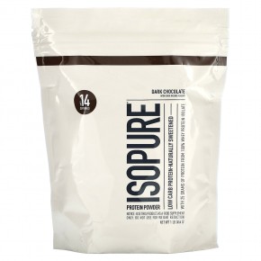 Isopure, низкоуглеводный протеин, темный шоколад, 454 г (1 фунт) - описание