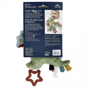 itzy ritzy, Bitzy Traveler™, игрушка для развития чувств, для детей от 0 месяцев, динозавр, 1 шт. в Москве - eco-herb.ru | фото