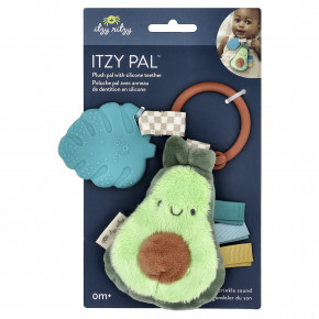 itzy ritzy, Itzy Pal™, плюшевая палочка с силиконовой прорезывателем, для детей от 0 месяцев, авокадо, 1 шт. в Москве - eco-herb.ru | фото