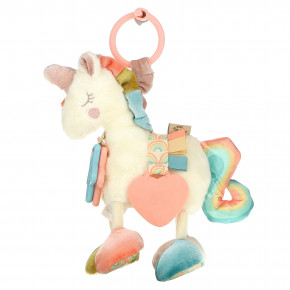 itzy ritzy, Link & Love, Activity Plush с силиконовым прорезывателем, для детей от 0 месяцев, Unicorn, 1 прорезыватель в Москве - eco-herb.ru | фото