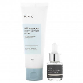 iUNIK, Beta-Glucan Edition Skin Care Set, Cream & Mini Serum, 2 Piece Set в Москве - eco-herb.ru | фото