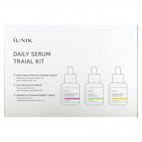 iUNIK, Daily Serum Trial Kit, 3 Piece Set в Москве - eco-herb.ru | фото