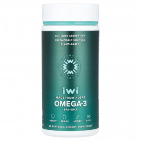 iWi, Омега-3 ЭПК и ДГК, 30 мягких таблеток (Товар снят с продажи) в Москве - eco-herb.ru | фото