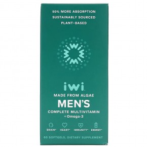 iWi, Полный комплекс мультивитаминов и омега-3 для мужчин, 60 мягких таблеток в Москве - eco-herb.ru | изображение iWi, Полный комплекс мультивитаминов и омега-3 для мужчин, 60 мягких таблеток в Москве - eco-herb.ru | фото