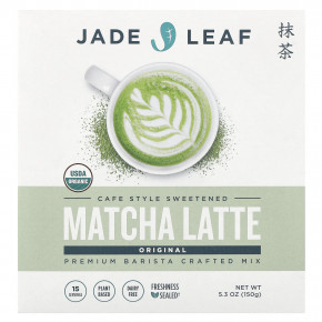 Jade Leaf Matcha, матча латте, классический, 150 г (5,3 унции) - подробнее Jade Leaf Matcha, матча латте, классический, 150 г (5,3 унции) - описание