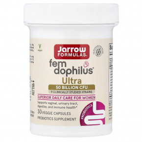 Jarrow Formulas, Fem-Dophilus® Ultra, 30 растительных капсул в Москве - eco-herb.ru | изображение Jarrow Formulas, Fem-Dophilus® Ultra, 30 растительных капсул в Москве - eco-herb.ru | фото