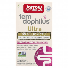 Jarrow Formulas, Fem-Dophilus® Ultra, 30 растительных капсул - описание | фото