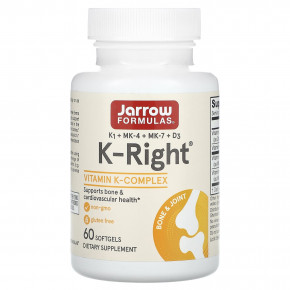 Jarrow Formulas, K-Right, 60 мягких таблеток - описание | фото