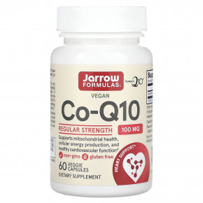Jarrow Formulas, коэнзим Q10, 100 мг, 60 растительных капсул в Москве - eco-herb.ru | фото