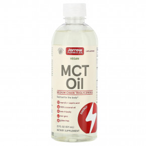 Jarrow Formulas, масло MCT, с нейтральным вкусом, 591 мл (20 жидк. унций) в Москве - eco-herb.ru | фото