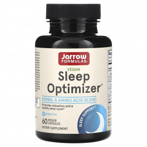 Jarrow Formulas, Sleep Optimizer, веганская добавка для нормализации сна, 60 растительных капсул в Москве - eco-herb.ru | фото