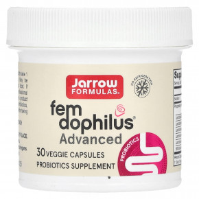 Jarrow Formulas, Vegan Fem Dophilus, улучшенный продукт, 10 млрд КОЕ (240 мг), 30 растительных капсул в Москве - eco-herb.ru | фото