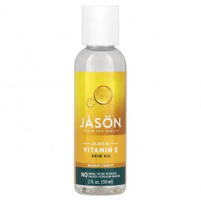 Jason Natural, Чистое натуральное масло для кожи, максимально эффективный витамин Е, 45 000 МЕ, 59 мл (2 жидких унции) в Москве - eco-herb.ru | фото