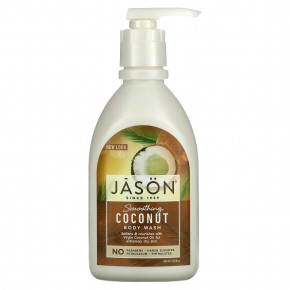 Jason Natural, Разглаживающий гель для душа, с кокосом, 887 мл (30 жидк. Унций) - описание